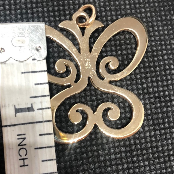 James Avery Retired Large 14K Gold Spring Butterfly Pendant (12g) - Picture 4 of 6